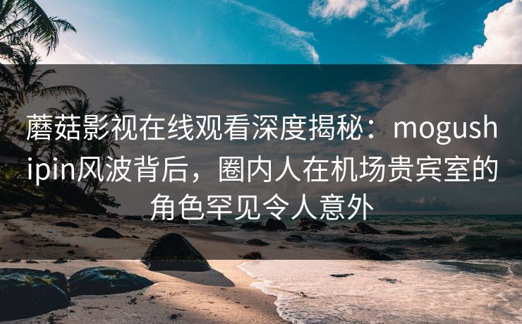 蘑菇影视在线观看深度揭秘：mogushipin风波背后，圈内人在机场贵宾室的角色罕见令人意外