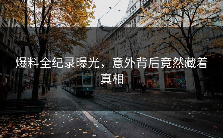爆料全纪录曝光，意外背后竟然藏着真相