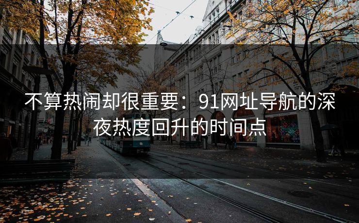 不算热闹却很重要：91网址导航的深夜热度回升的时间点